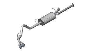 Toyota Tundra Performance Exhaust - Single Side Exit - CORSA Performance - Cat Back - Black - `07-`08